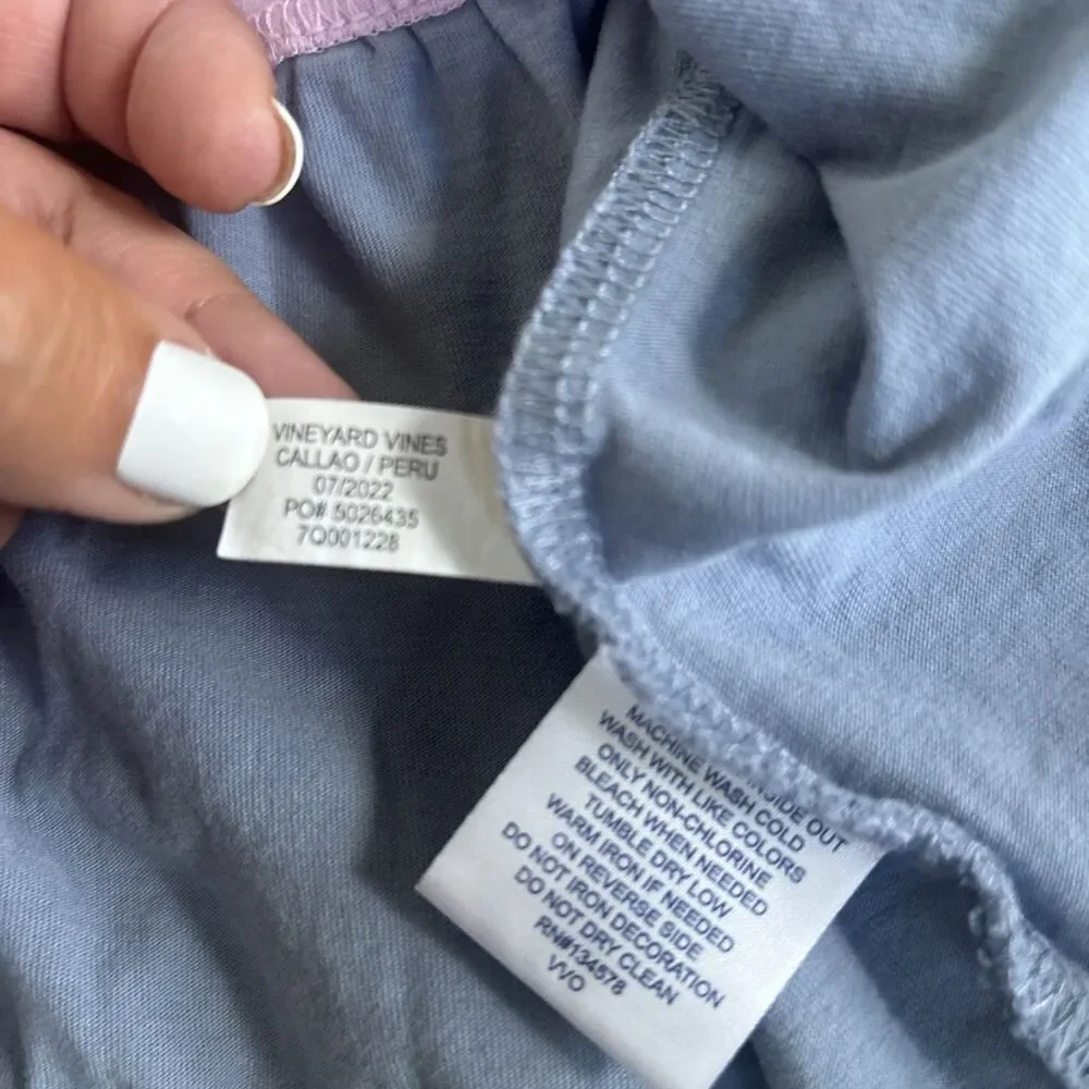Vineyard Vines Girls Colorblocked Nautical Beachy Preppy Pastel Dress Size L